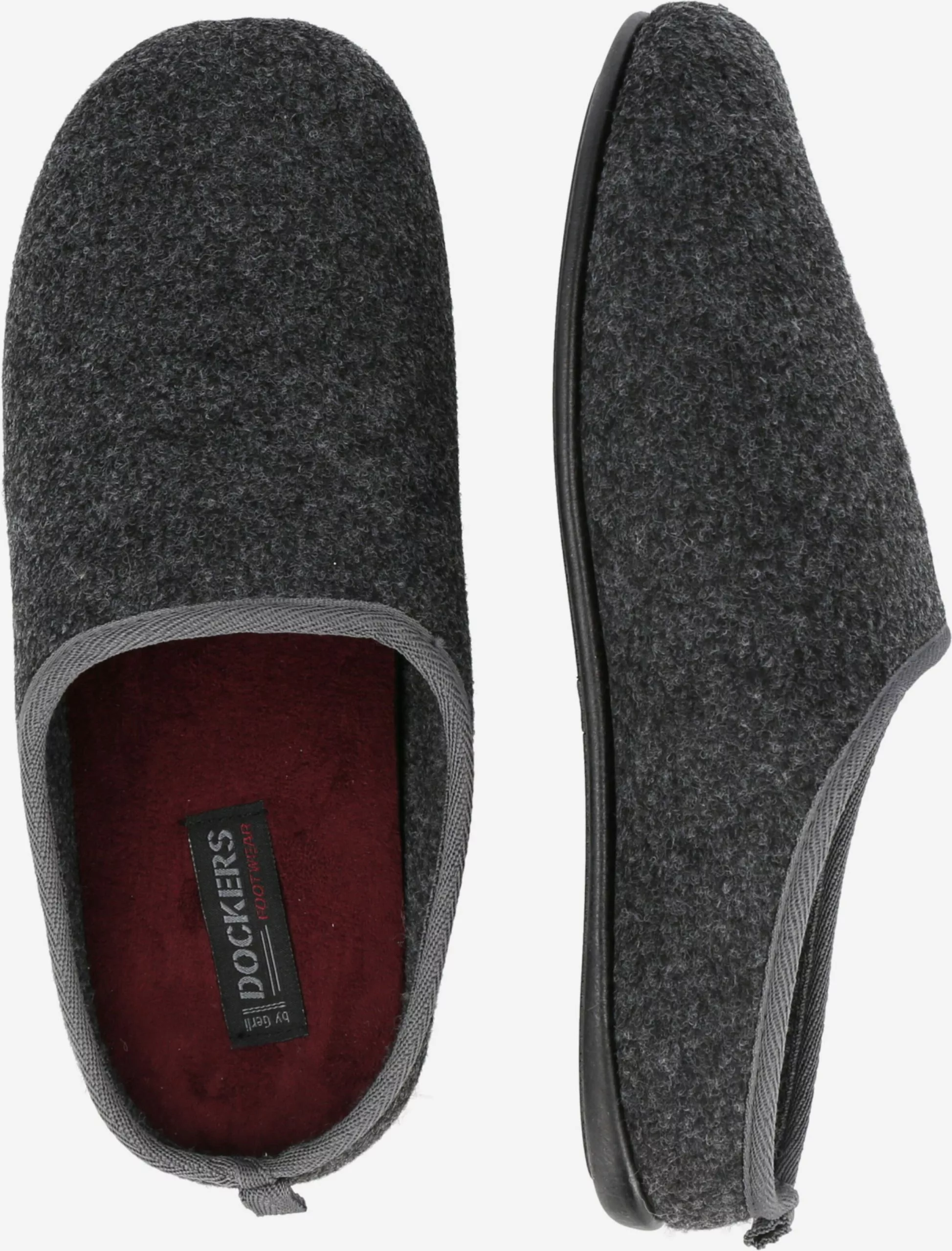 Dockers By Gerli Pantoffels Huisschoen Heren Donkergrijs 2 Dockers By Gerli Pantoffels Huisschoen Heren Donkergrijs - Afbeelding 2