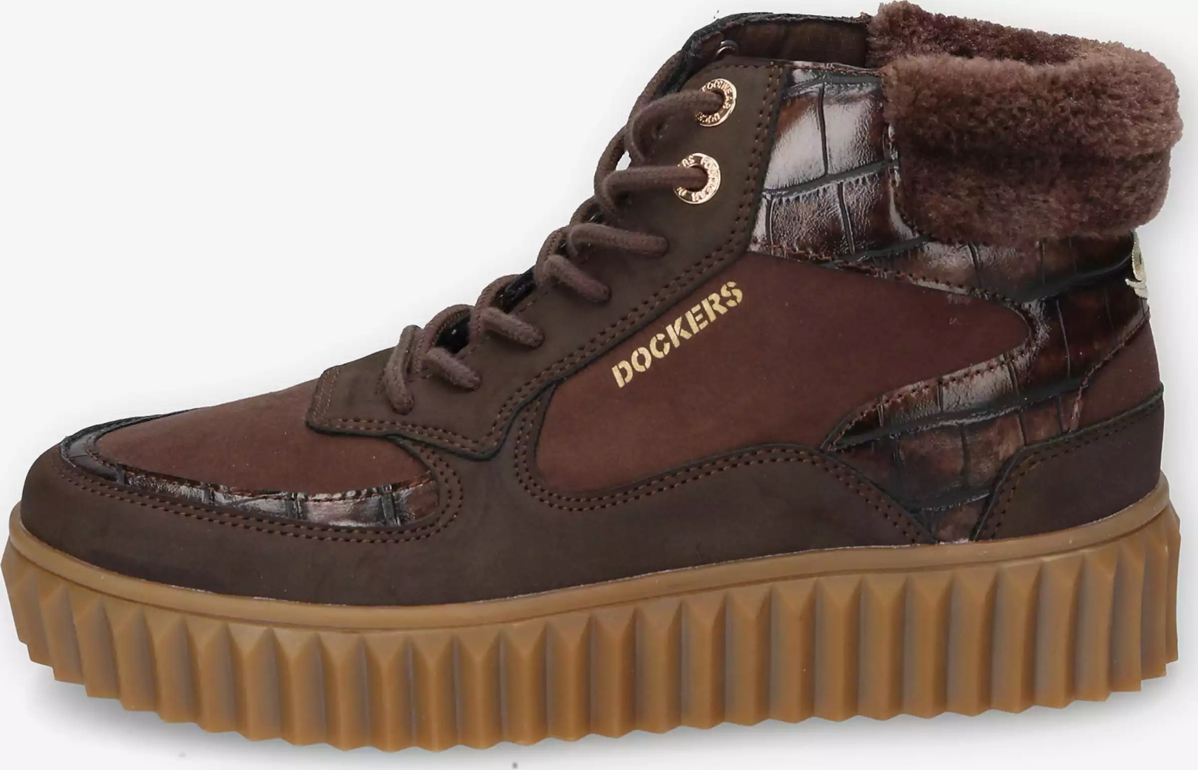 Dockers By Gerli Enkellaarsjes Veterlaarsjes Dames Pueblo / Donkerbruin 5 Dockers By Gerli Enkellaarsjes Veterlaarsjes Dames Pueblo / Donkerbruin - Afbeelding 5