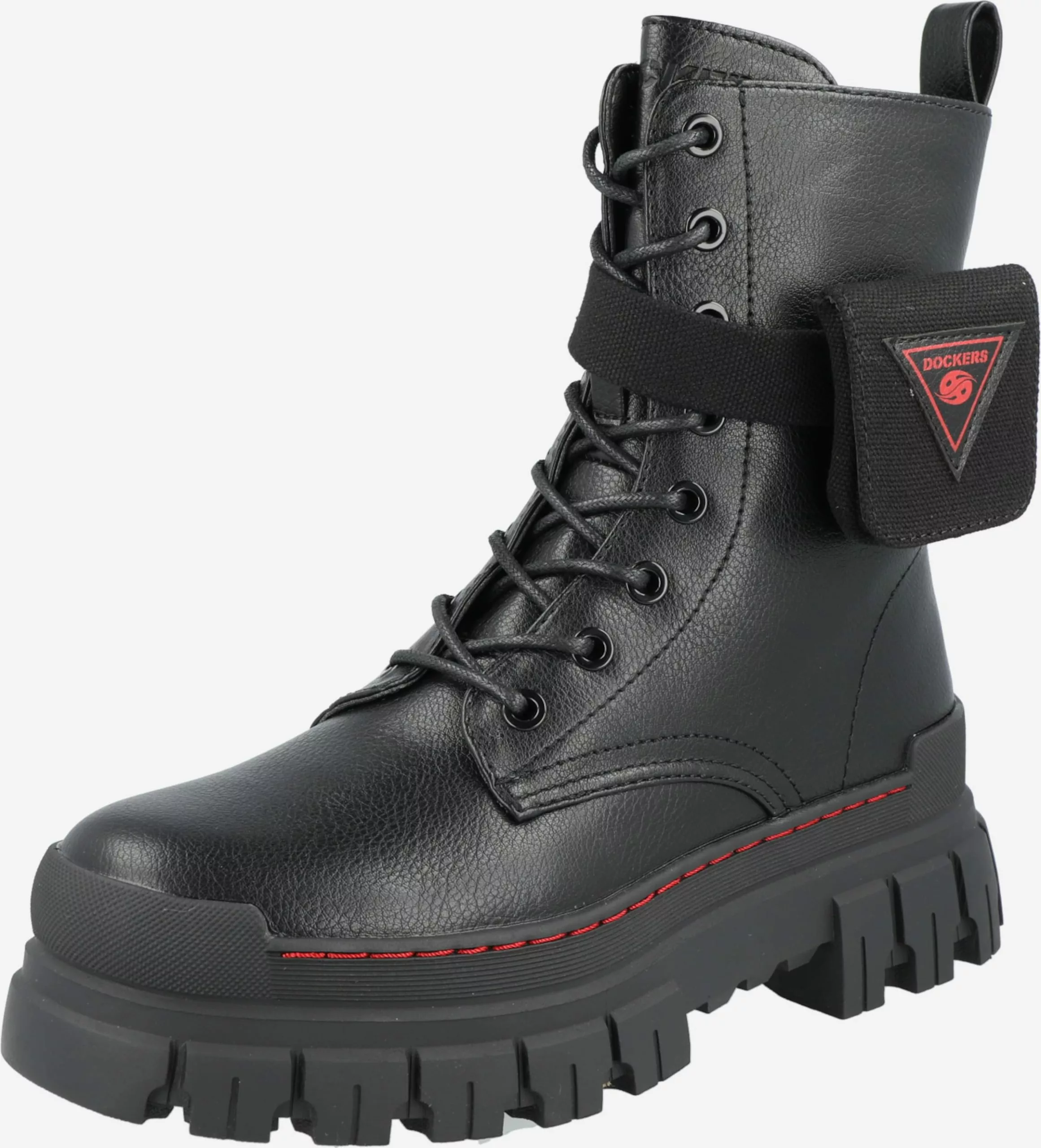 Dockers By Gerli Enkellaarsjes Veterlaarsjes Dames Zwart 1 Dockers By Gerli Enkellaarsjes Veterlaarsjes Dames Zwart