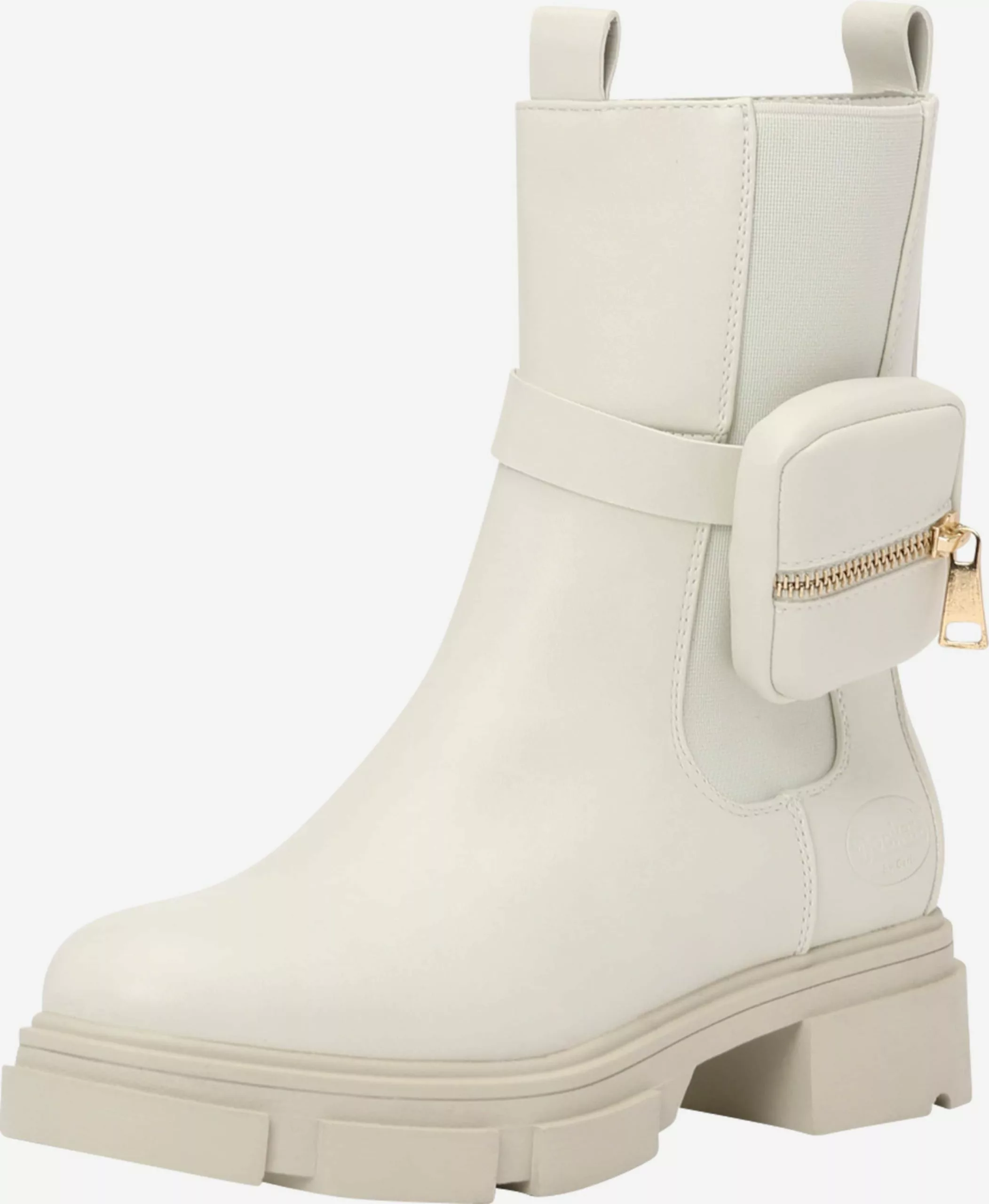 Dockers By Gerli Enkellaarsjes Chelsea Boots Dames Offwhite 1 Dockers By Gerli Enkellaarsjes Chelsea Boots Dames Offwhite