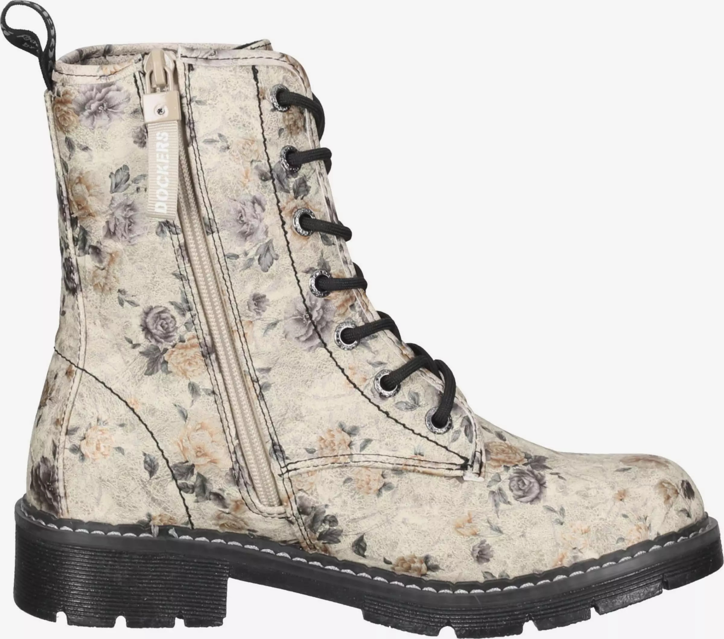 Dockers By Gerli Enkellaarsjes Veterlaarsjes Dames Beige / Chamois / Ecru 4 Dockers By Gerli Enkellaarsjes Veterlaarsjes Dames Beige / Chamois / Ecru - Afbeelding 4