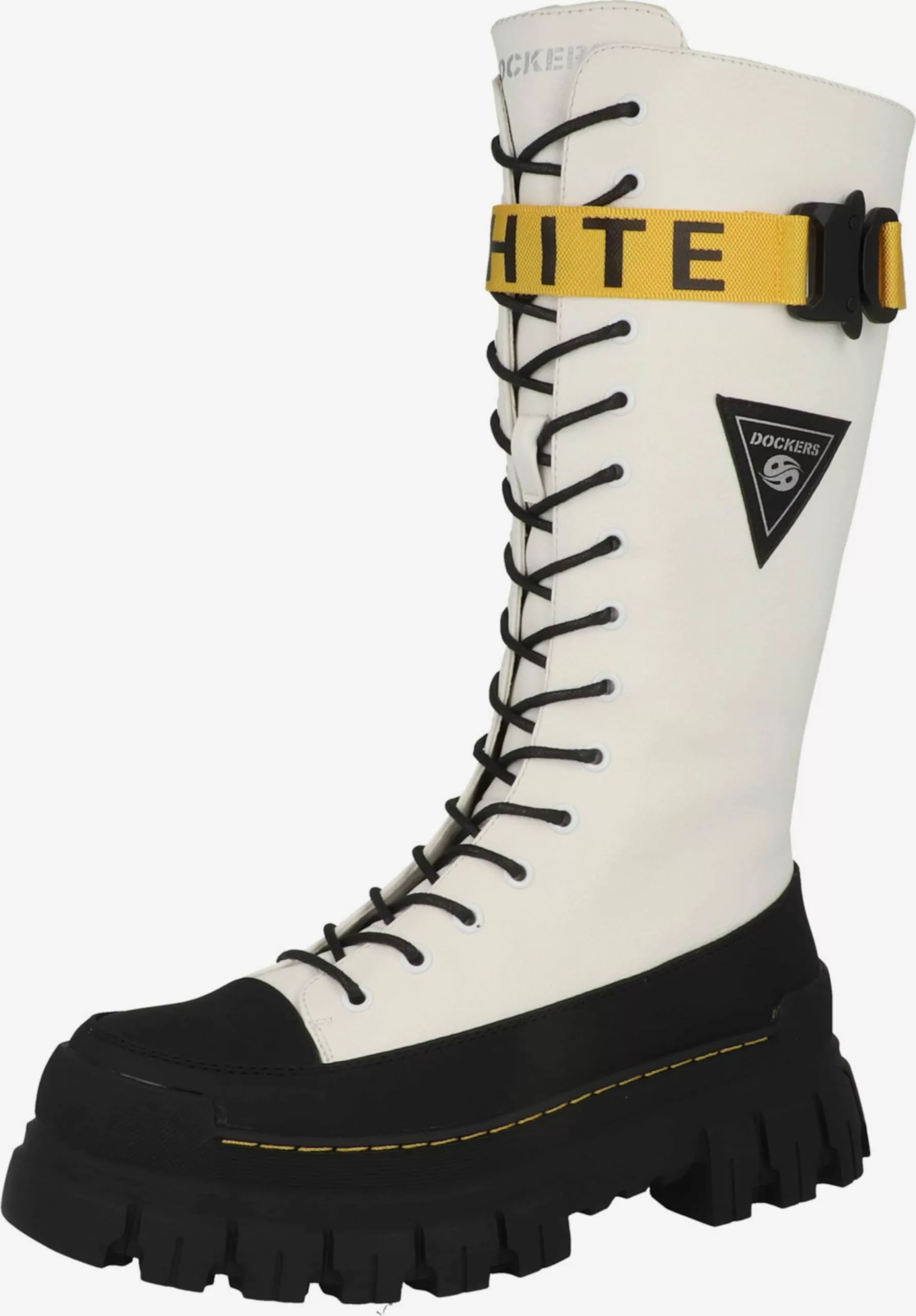 Dockers By Gerli Laarzen Veterlaarzen Dames Wit 1 Dockers By Gerli Laarzen Veterlaarzen Dames Wit