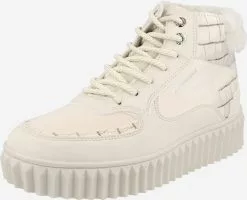 Dockers By Gerli Enkellaarsjes Veterlaarsjes Dames Offwhite