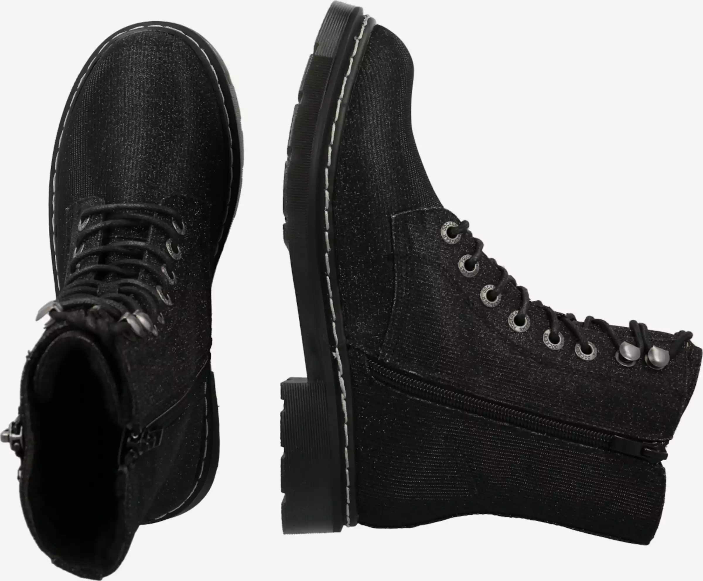 Dockers By Gerli Enkellaarsjes Veterlaarsjes Dames Antraciet 2 Dockers By Gerli Enkellaarsjes Veterlaarsjes Dames Antraciet - Afbeelding 2