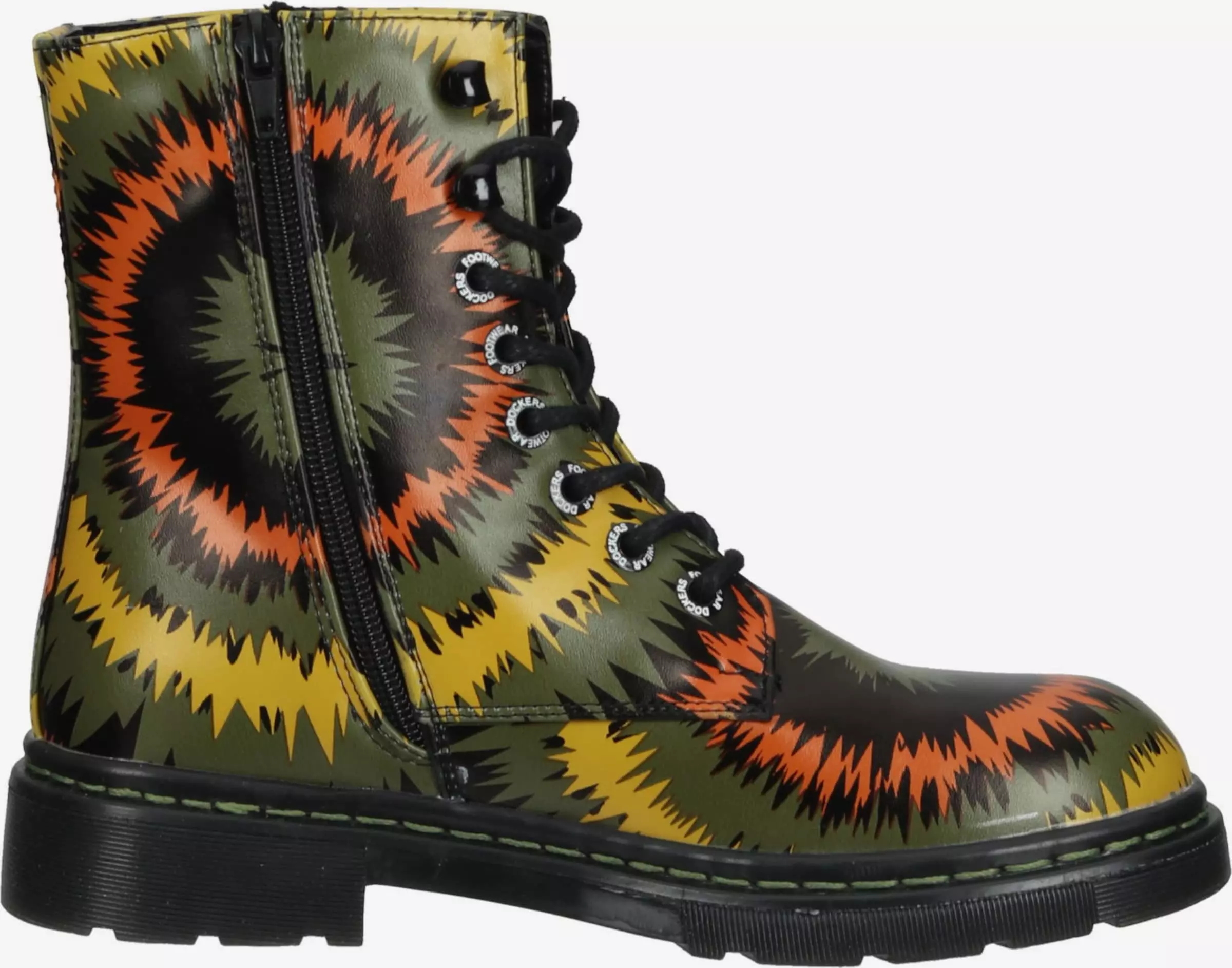 Dockers By Gerli Enkellaarsjes Veterlaarsjes Dames Olijfgroen 4 Dockers By Gerli Enkellaarsjes Veterlaarsjes Dames Olijfgroen - Afbeelding 4