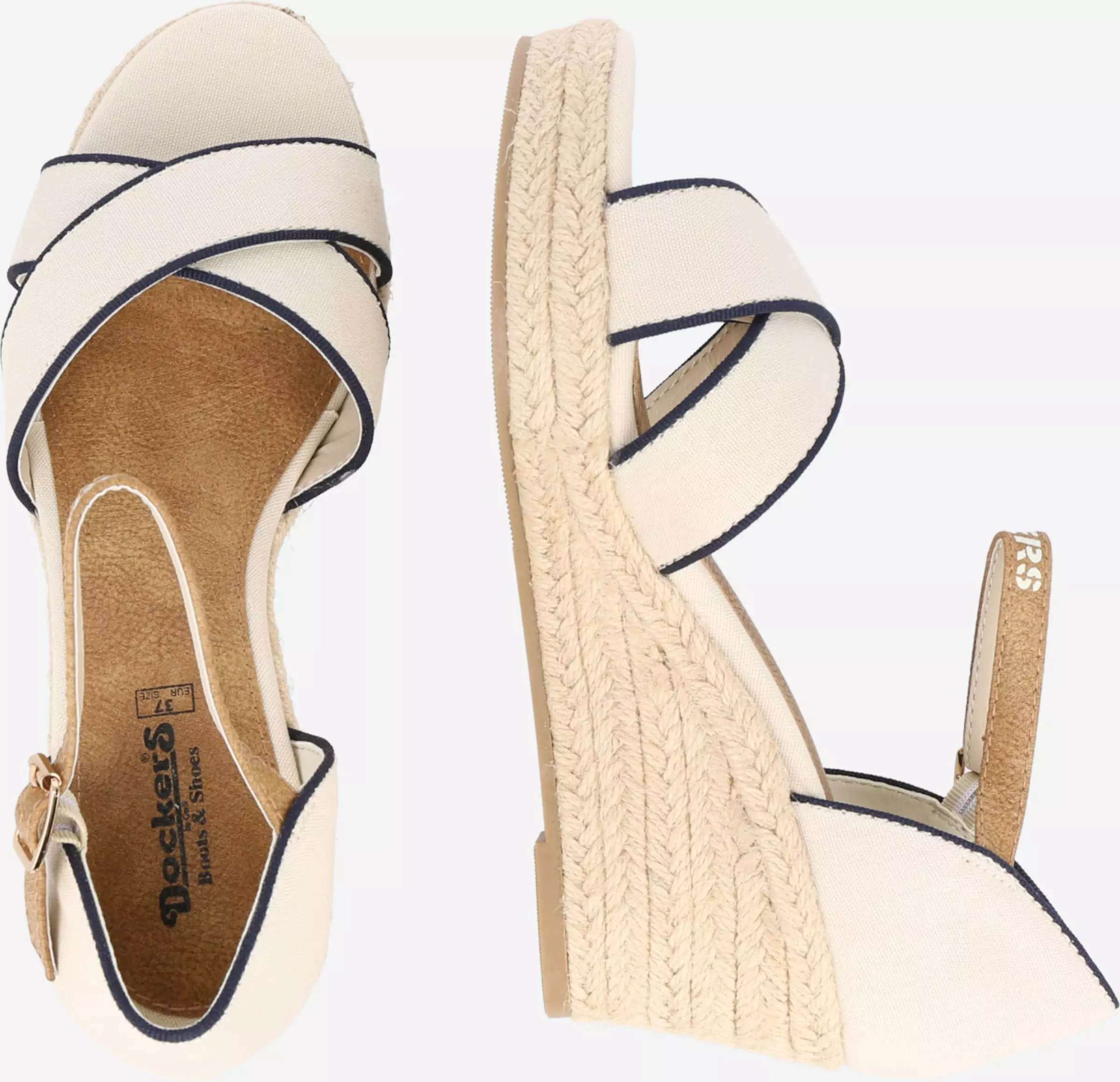 Dockers By Gerli Sandalen Met Hak Sandalen Met Riem Dames Sand 2 Dockers By Gerli Sandalen Met Hak Sandalen Met Riem Dames Sand - Afbeelding 2