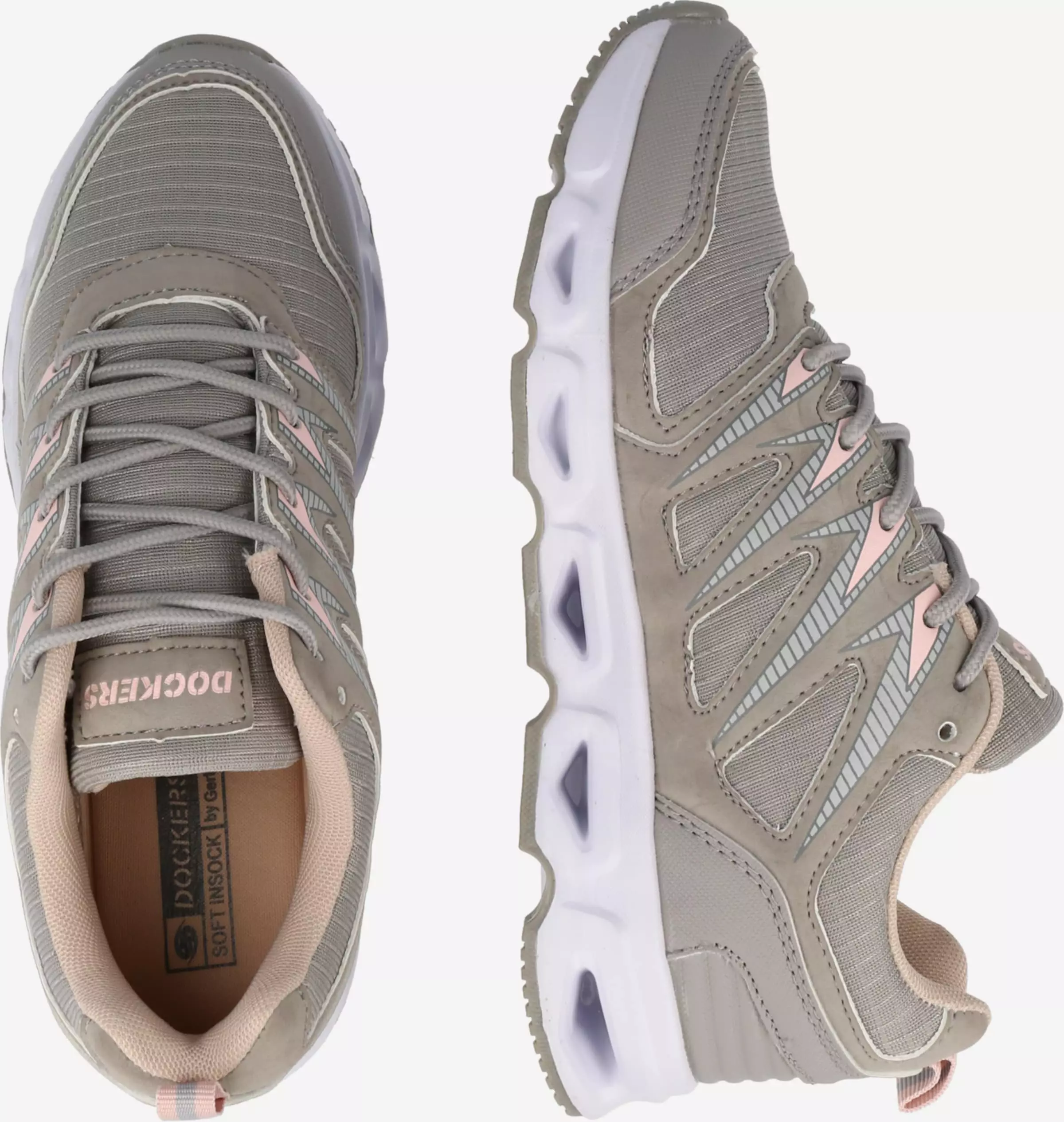 Dockers By Gerli Running Sneakers Sneakers Laag Dames Grijs / Taupe 2 Dockers By Gerli Running Sneakers Sneakers Laag Dames Grijs / Taupe - Afbeelding 2