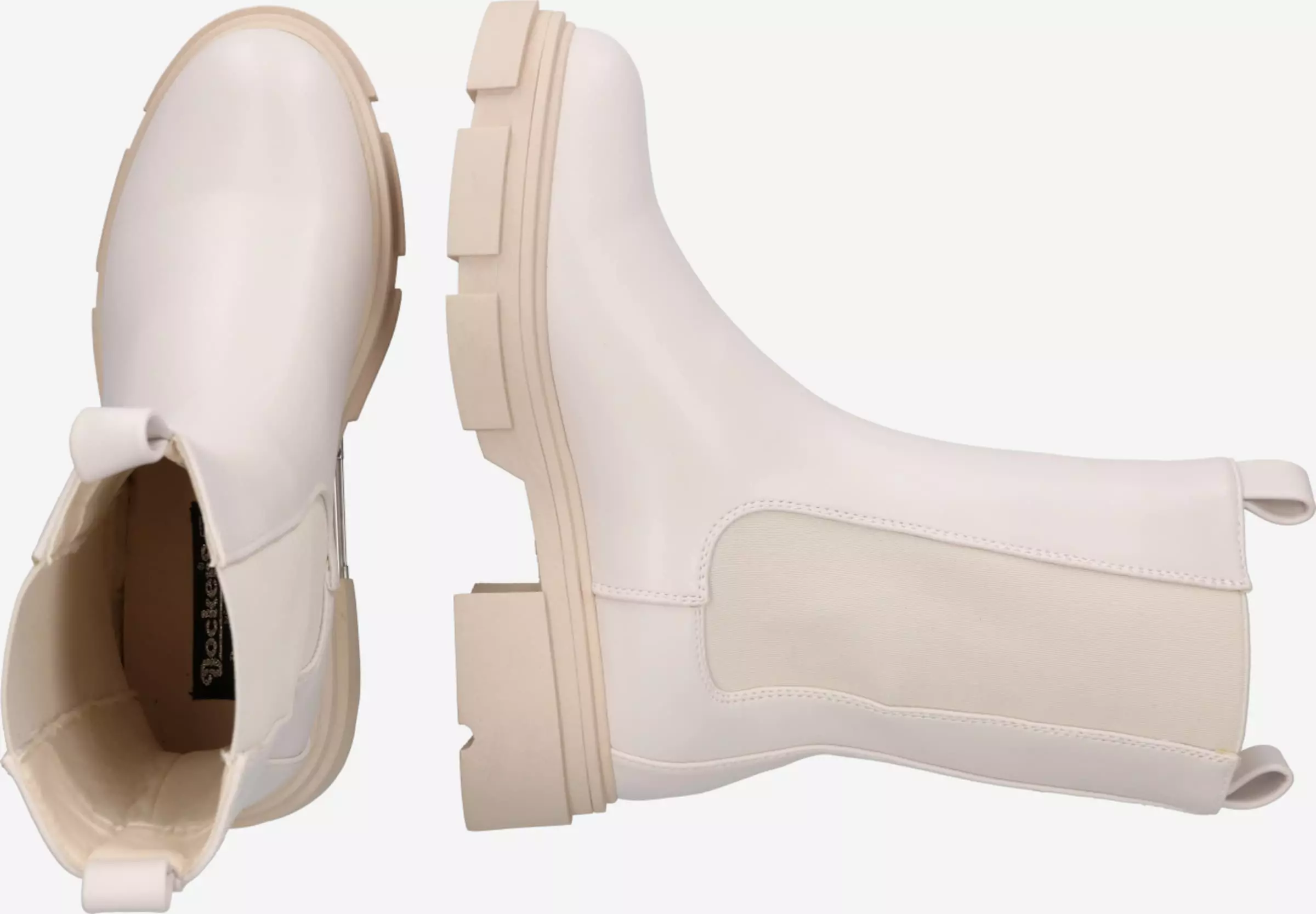 Dockers By Gerli Enkellaarsjes Chelsea Boots Dames Natuurwit 2 Dockers By Gerli Enkellaarsjes Chelsea Boots Dames Natuurwit - Afbeelding 2