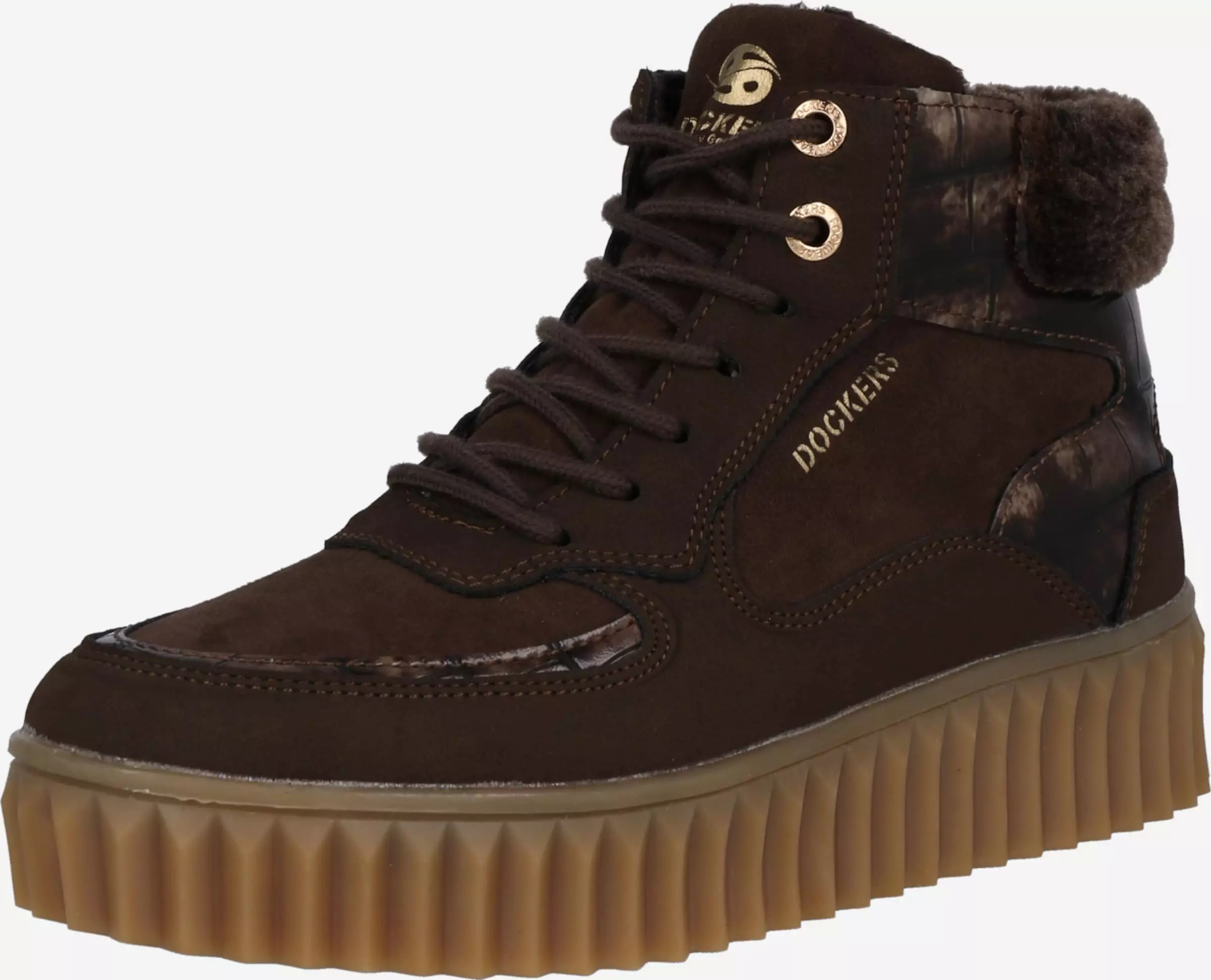 Dockers By Gerli Enkellaarsjes Veterlaarsjes Dames Pueblo / Donkerbruin 1 Dockers By Gerli Enkellaarsjes Veterlaarsjes Dames Pueblo / Donkerbruin