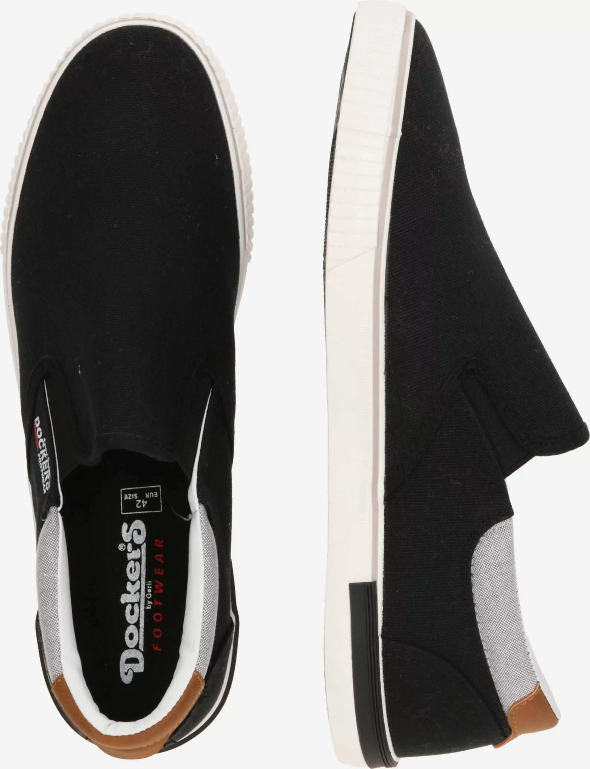 Dockers By Gerli Slip-on Sneakers Slip-ons Heren Zwart 2 Dockers By Gerli Slip-on Sneakers Slip-ons Heren Zwart - Afbeelding 2