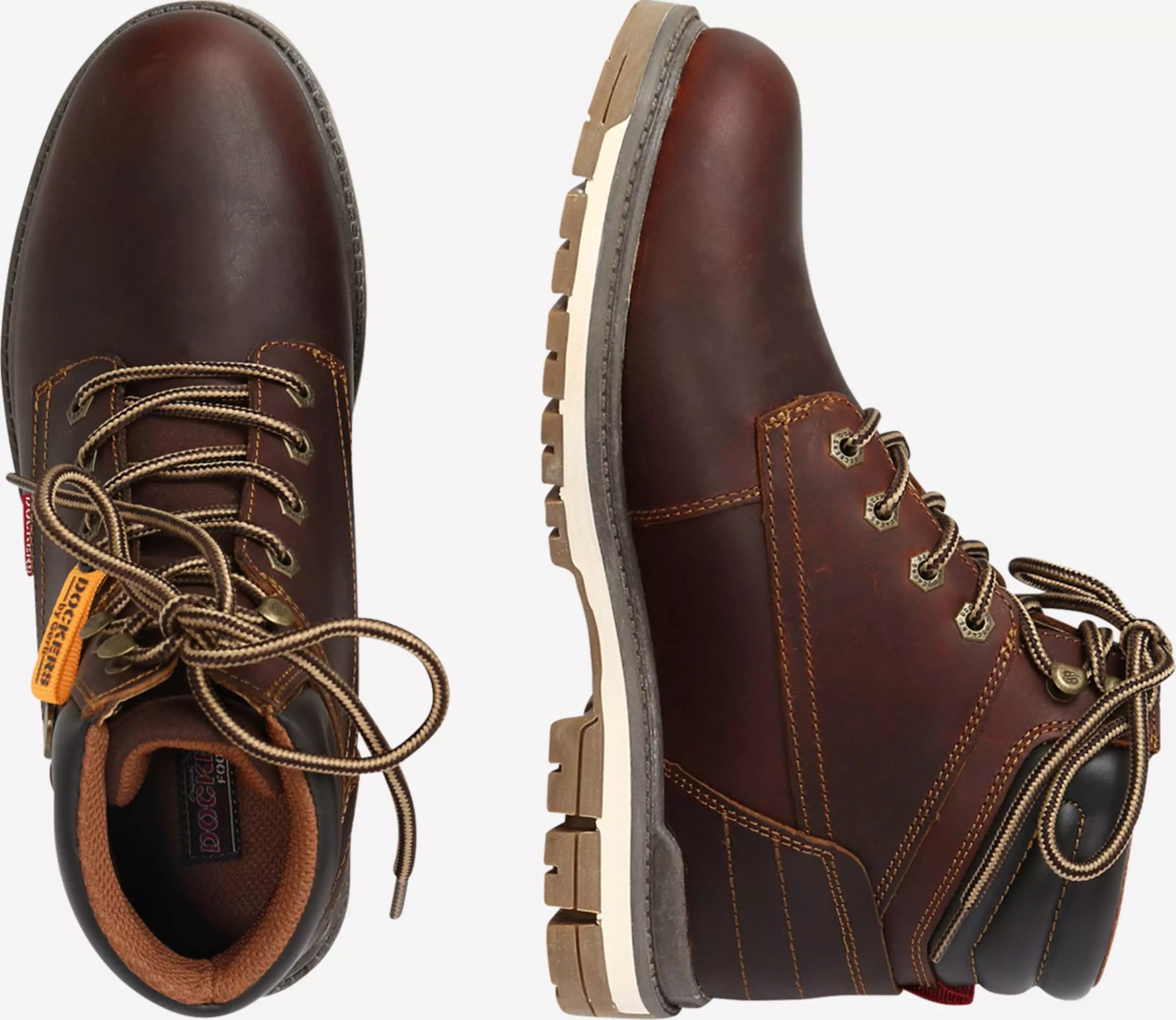 Dockers By Gerli Boots & Laarzen Veterboots Heren Kastanjebruin / Donkerbruin 2 Dockers By Gerli Boots & Laarzen Veterboots Heren Kastanjebruin / Donkerbruin - Afbeelding 2