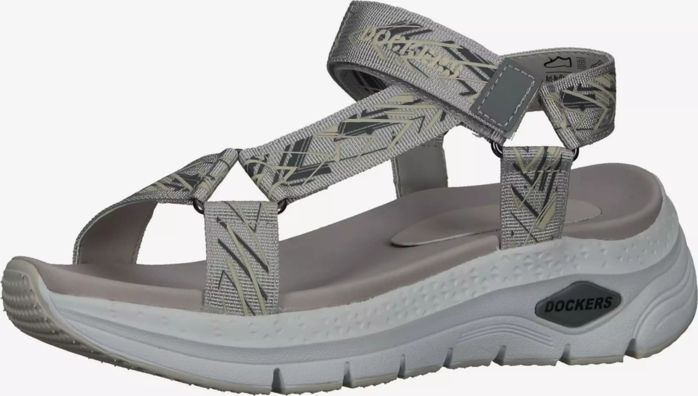 Dockers By Gerli Sandalen Met Hak Sandaal Dames Grijs 1 Dockers By Gerli Sandalen Met Hak Sandaal Dames Grijs