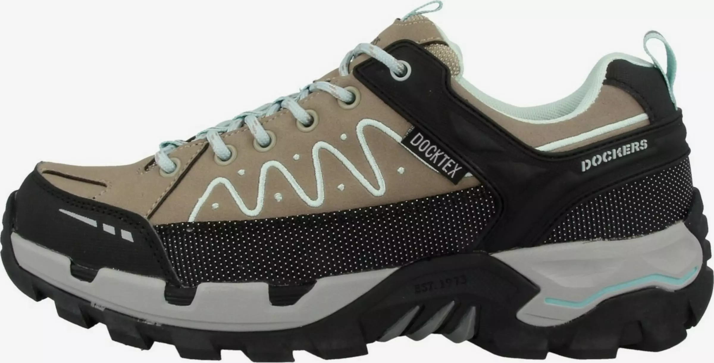 Dockers By Gerli Veterschoenen Sportieve Veterschoen Dames Donkerbeige 2 Dockers By Gerli Veterschoenen Sportieve Veterschoen Dames Donkerbeige - Afbeelding 2