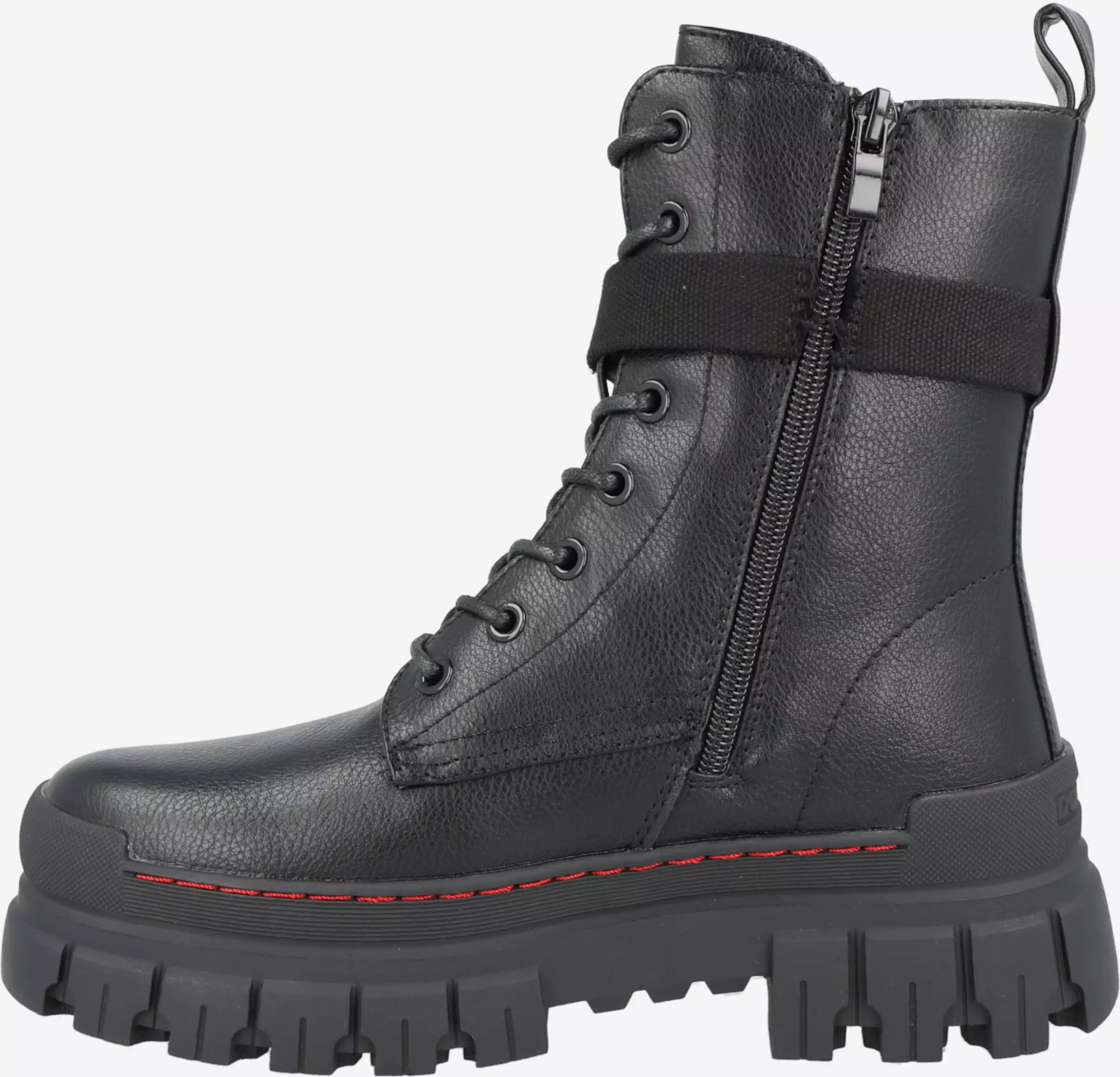 Dockers By Gerli Enkellaarsjes Veterlaarsjes Dames Zwart 2 Dockers By Gerli Enkellaarsjes Veterlaarsjes Dames Zwart - Afbeelding 2