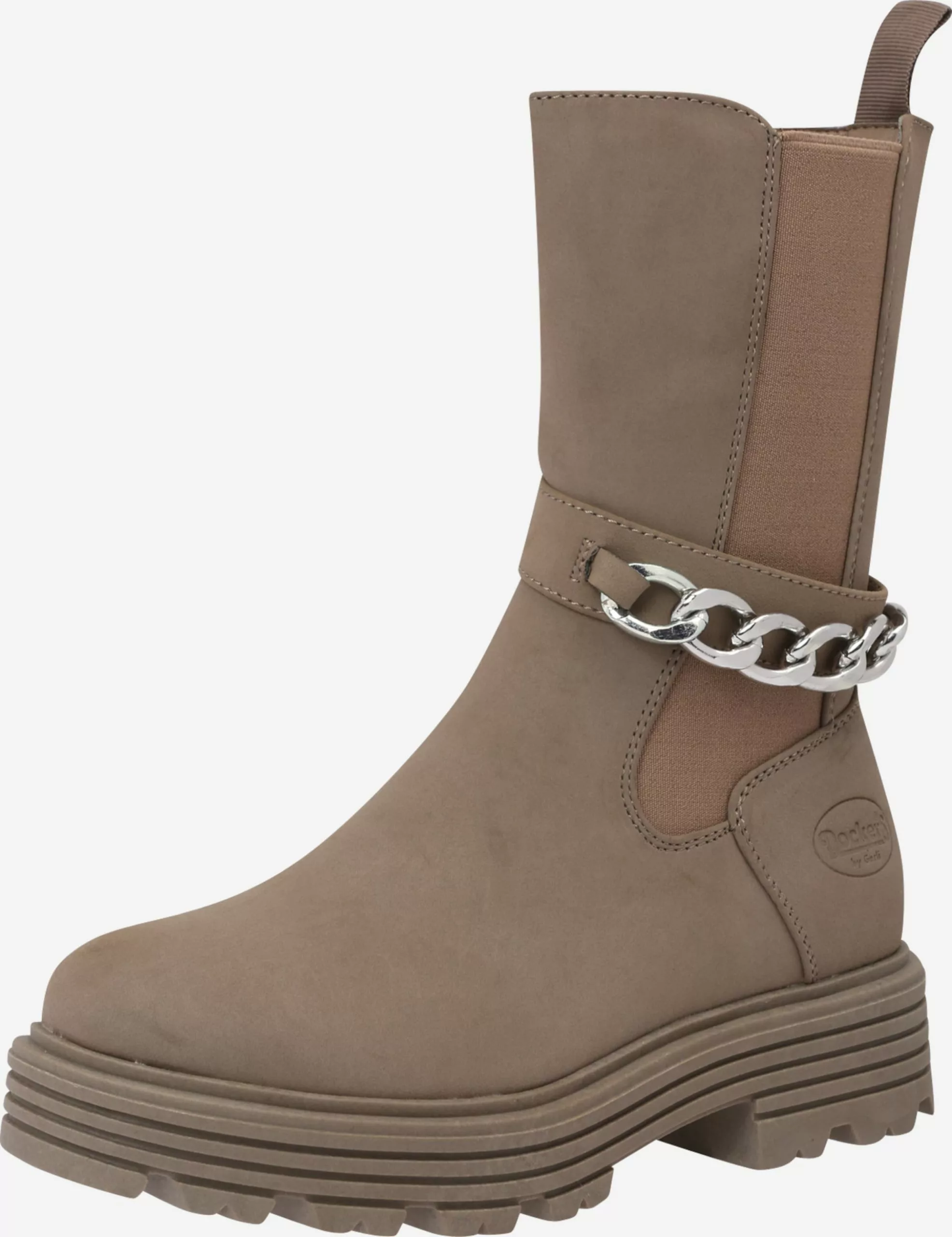 Dockers By Gerli Enkellaarsjes Chelsea Boots Dames Taupe 1 Dockers By Gerli Enkellaarsjes Chelsea Boots Dames Taupe