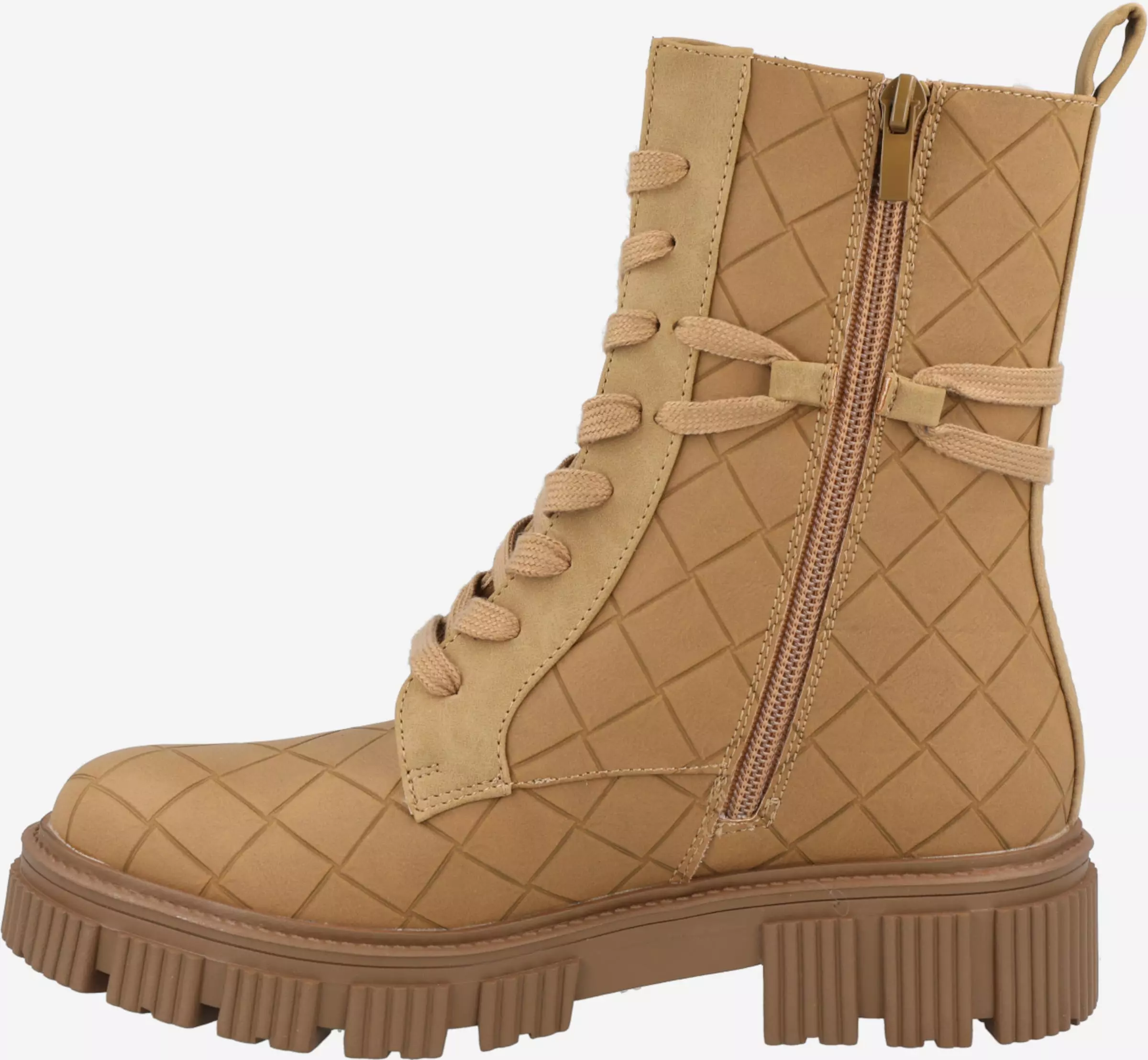 Dockers By Gerli Enkellaarsjes Veterlaarsjes Dames Lichtbruin 2 Dockers By Gerli Enkellaarsjes Veterlaarsjes Dames Lichtbruin - Afbeelding 2